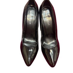 Nine West Black Patent Toe high heels